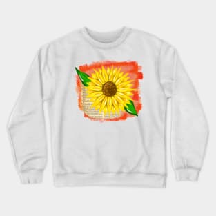 Bookish Fall Sunflower Crewneck Sweatshirt